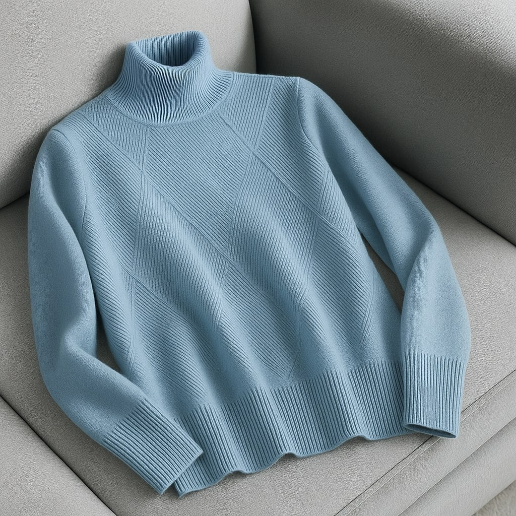 Clara Wool Turtleneck Sweater