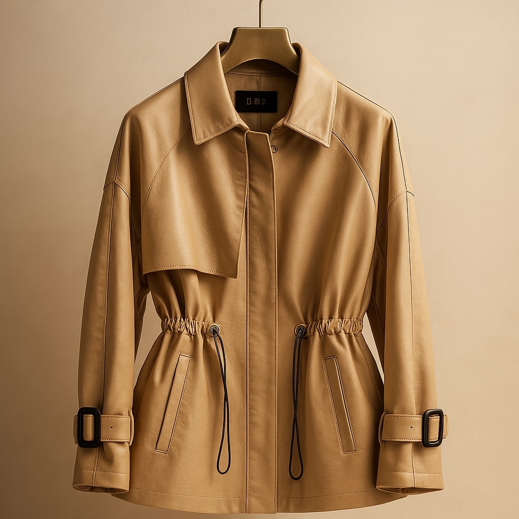 Renata Drawstring Leather Jacket