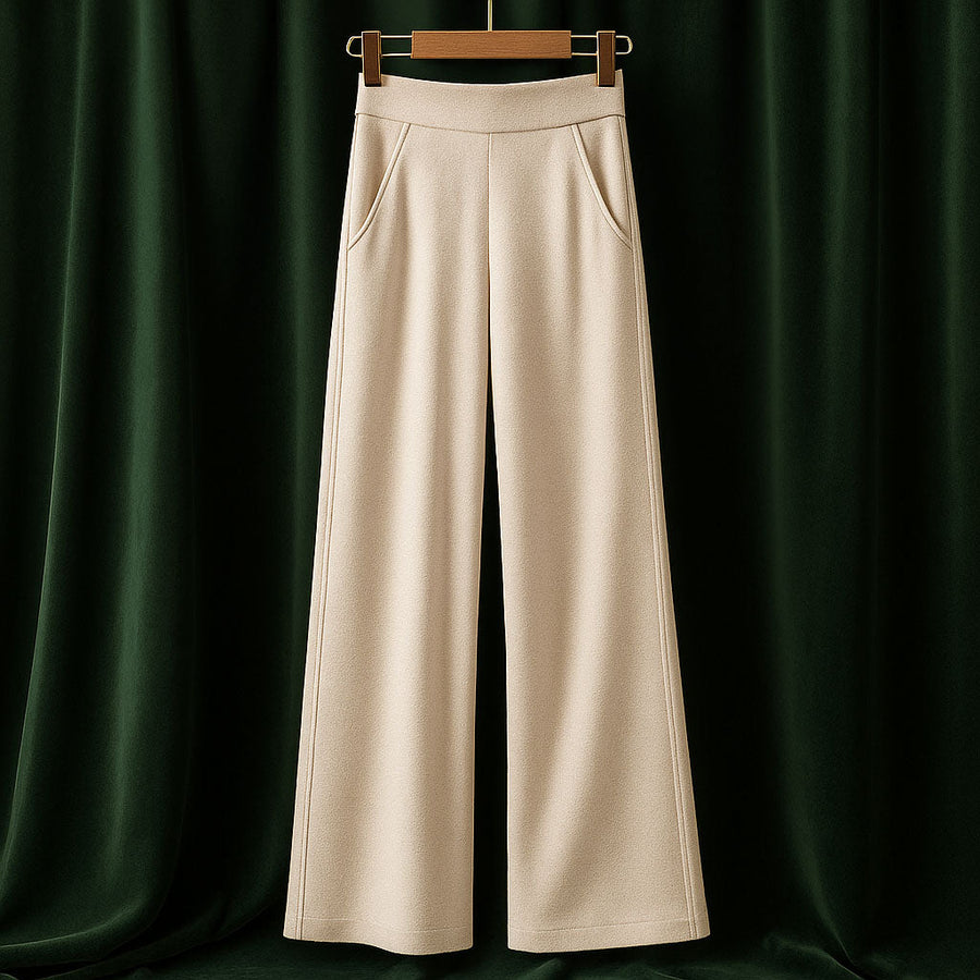 Alessia Wool Wide-Leg Trousers