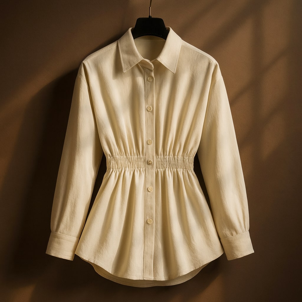 Elena Shaped Button-Up Shirt