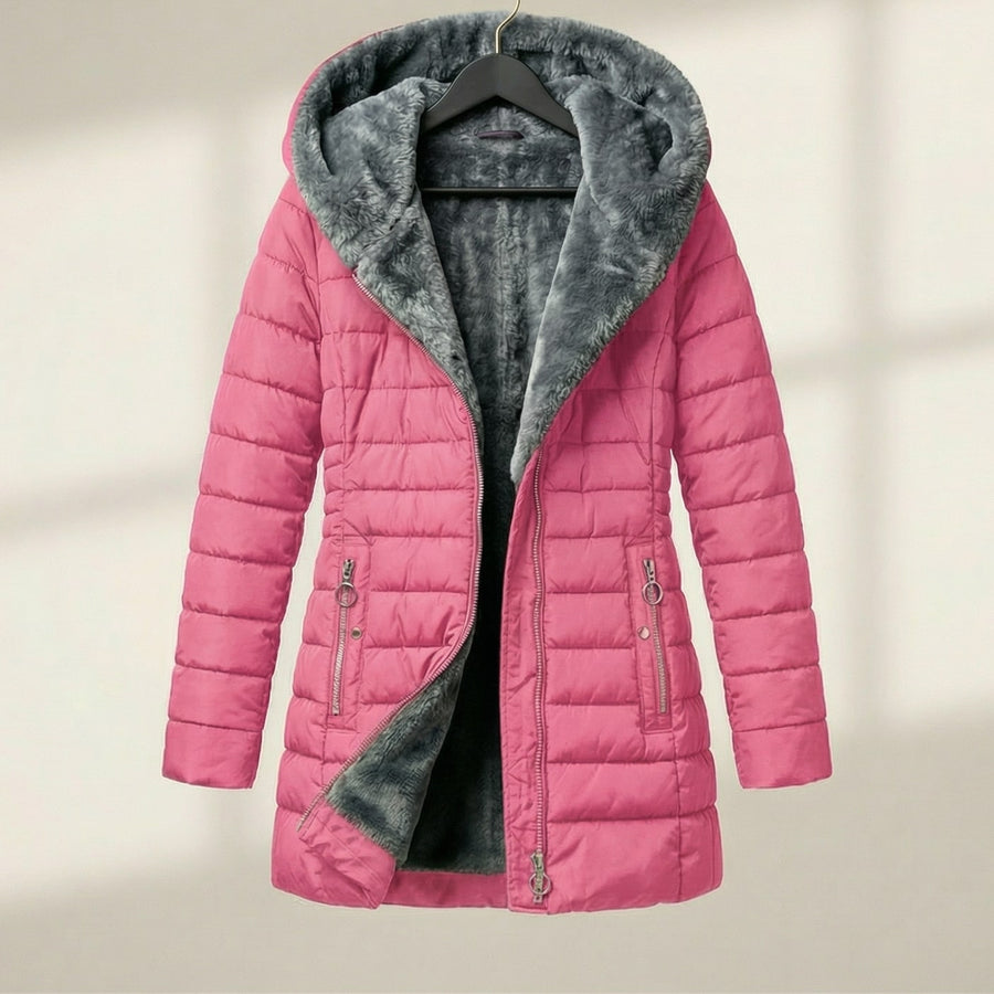 Caterina Hooded Quilted Coat