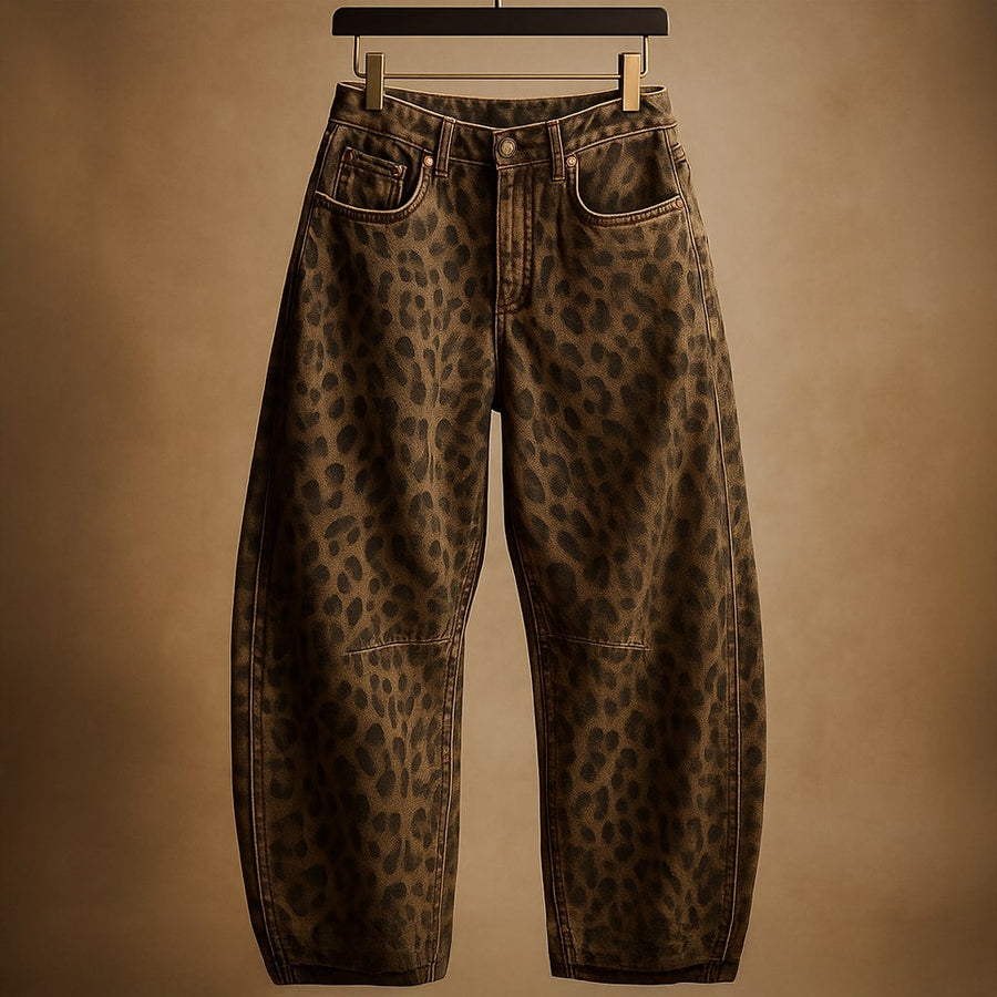 Bianca Printed Denim Trousers