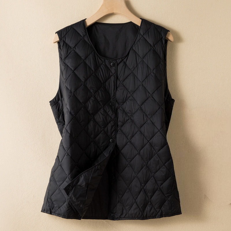 Isaline Quilted Cotton-Fill Vest