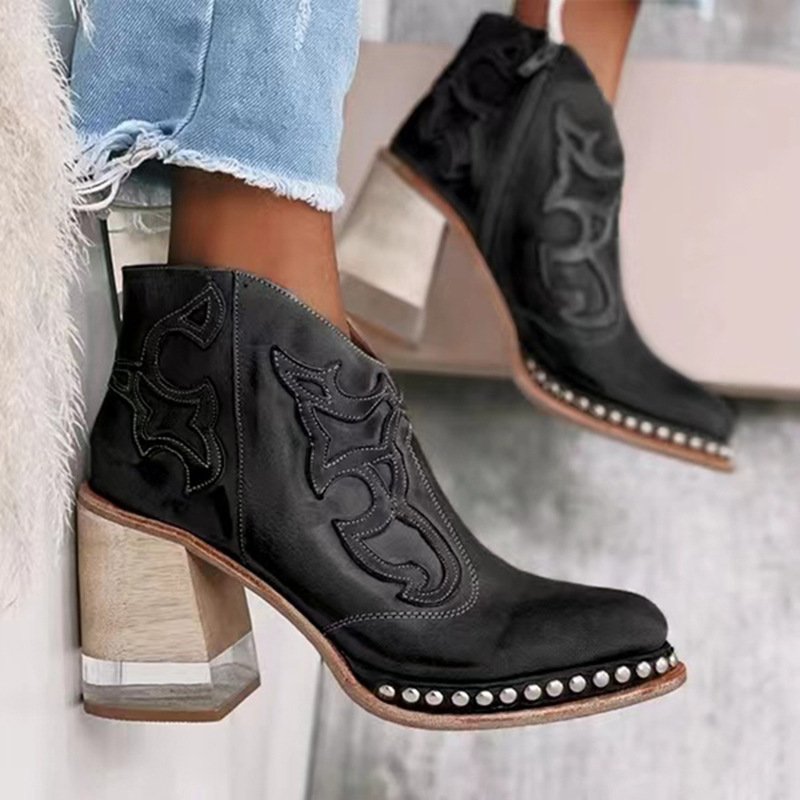 Marisol Studded Western Boots