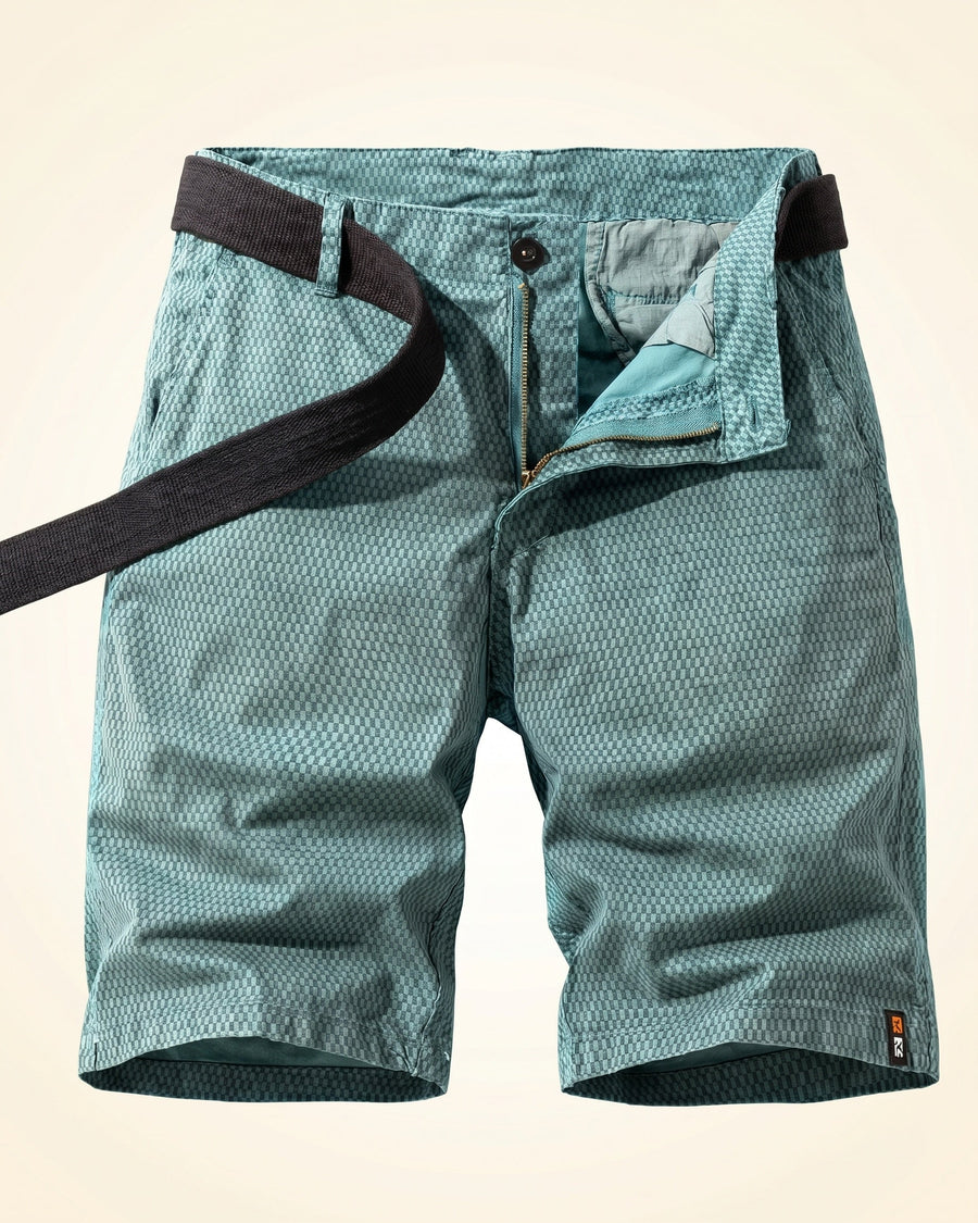 Ruben Cotton Check Shorts
