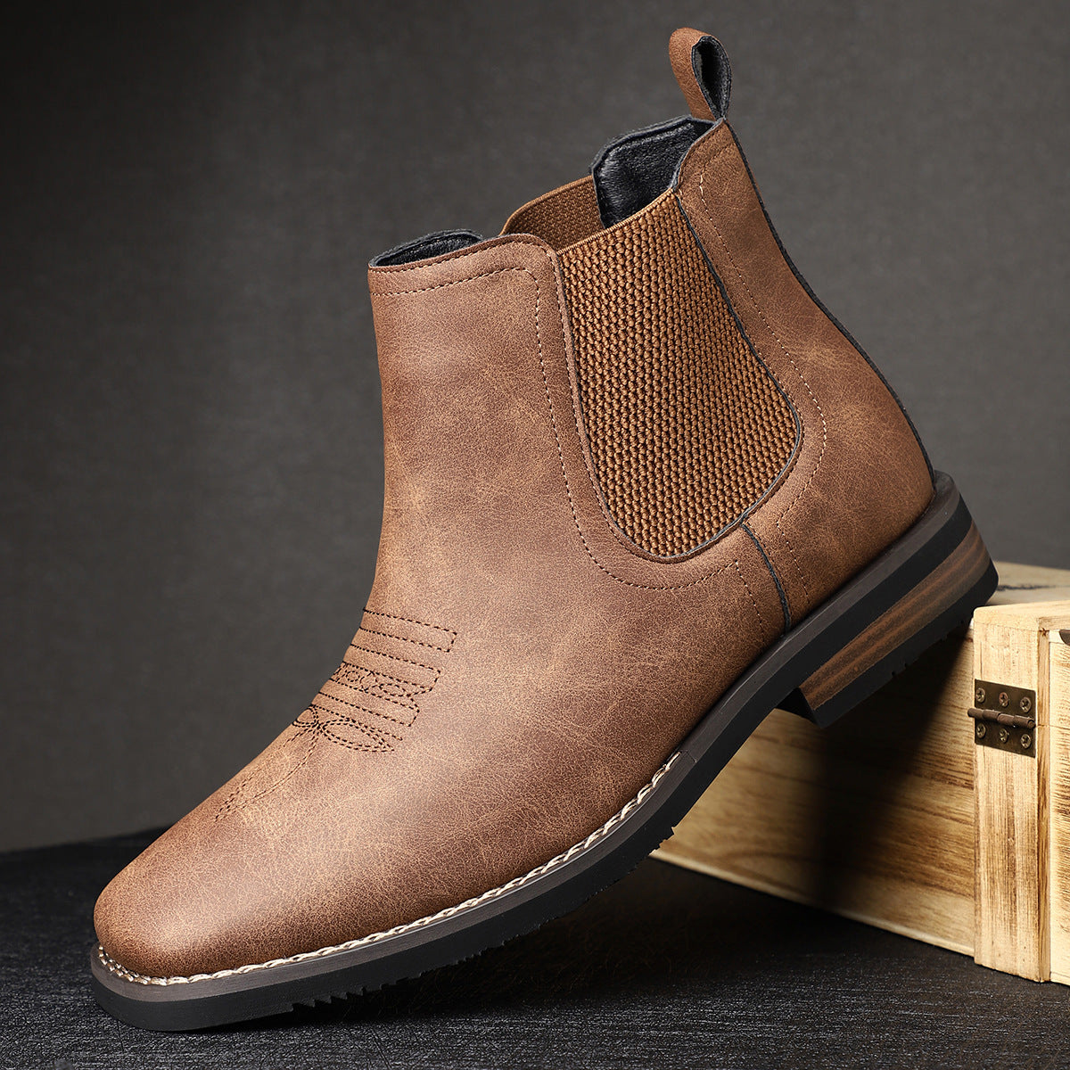 Chelsea Ankle Boots in Brown