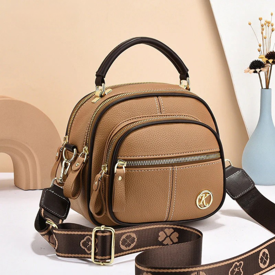 Compact Top-Handle Crossbody Bag