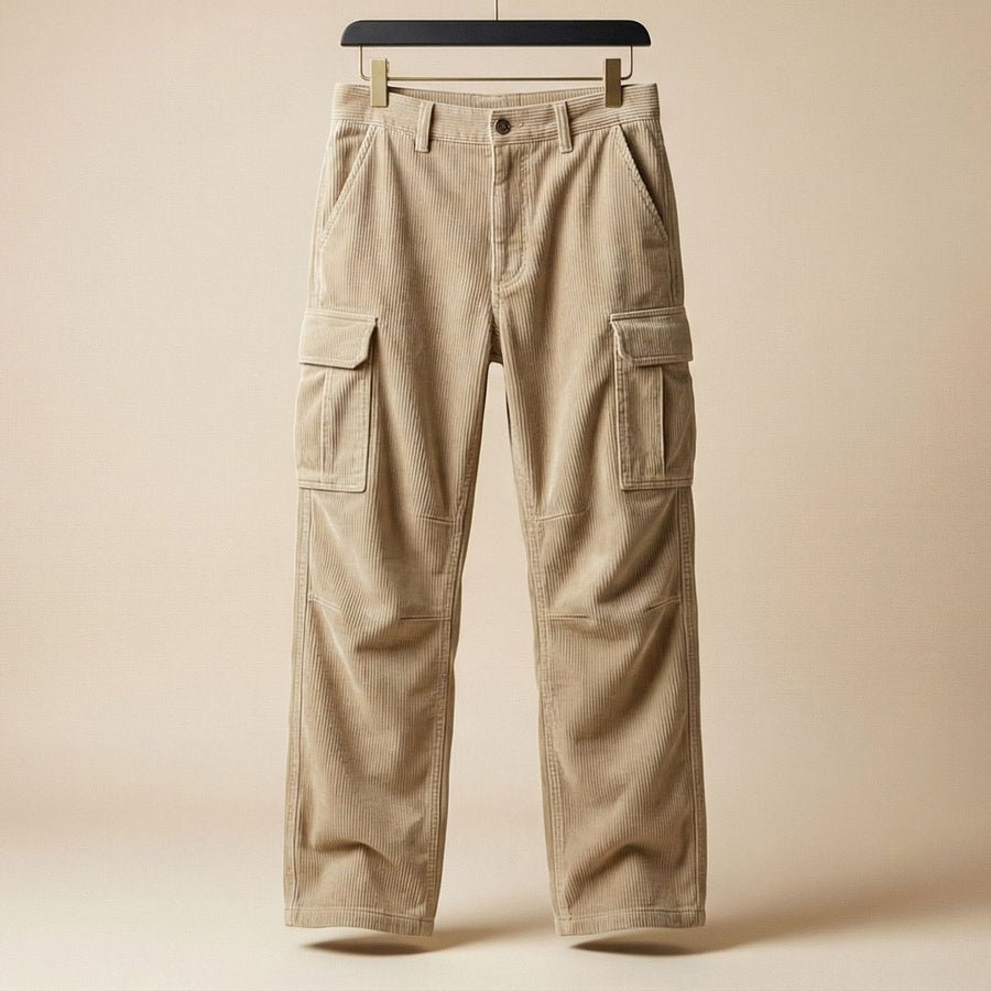 Alessandro Corduroy Cargo Trousers